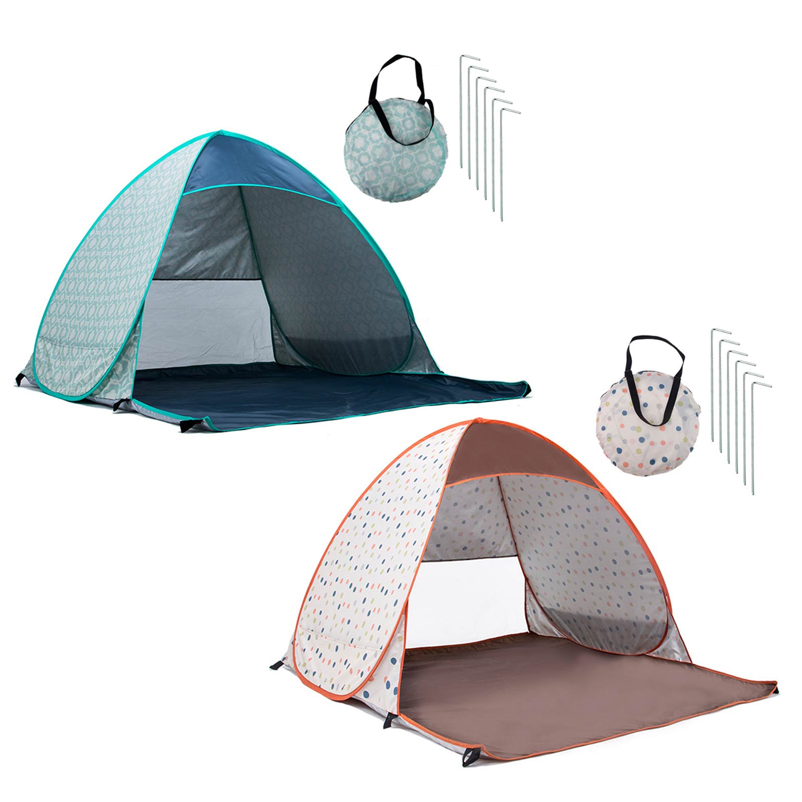 Cheap Goat Tents Beach Tent Outdoor Instant Pop up Open Tents Waterproof Anti UV Sun Shelter With Pegs UV Protection Camping Fishing Tent Tents 